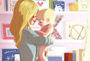 Lapsen suukottaminen aamuisin on hyödyllinen rituaali